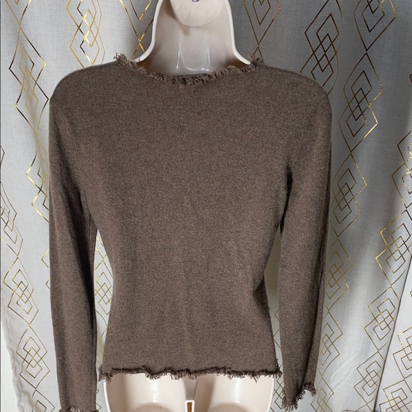 Brown V-Neck Sweater - Picture 2 of 4